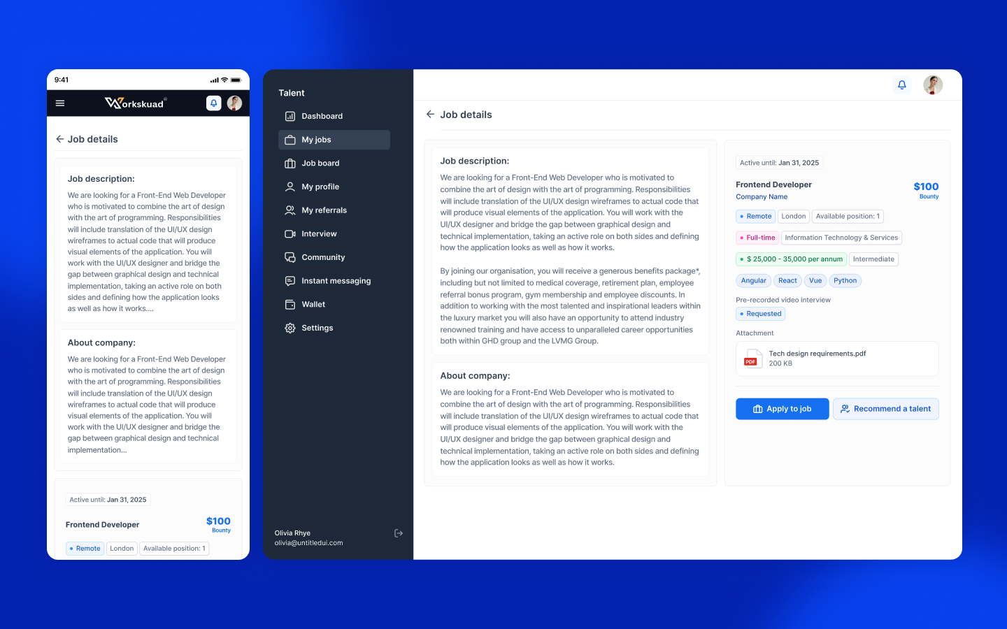 Workskuad Talent - Candidate Solution 4